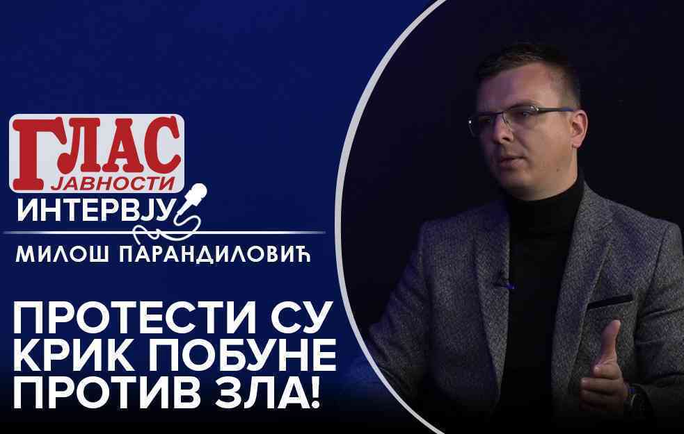 BLOKIRAĆEMO SKUPŠTINU, NEMA VIŠE SPRDNJE SA NARODOM, OVO ZLO MORA DA SE OKONČA! – MILOŠ PARANDILOVIĆ (VIDEO)